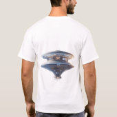 未来的SF宇宙ステーションTシャツ – エピック Tシャツ (裏面)