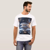 未来的SF宇宙ステーションTシャツ – エピック Tシャツ (正面フル)