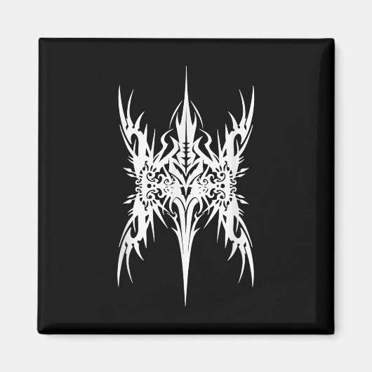 未来的Sigil Butteryfly Cyber Tattoo Cybersigi マグネット (正面)