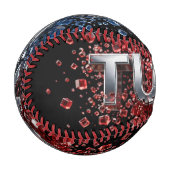 未来的TURBOクロムデザイン 3D 野球ボール (正面左)