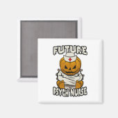 未来精神医学ナース熱狂するハロウィンプム マグネット (正面/裏面)