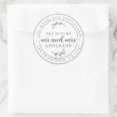 未来素朴のミセス・オフブラック差出人住所 ラウンドシール (バッグ)