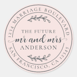 未来素朴のミセス・ピンク差出人住所 ラウンドシール