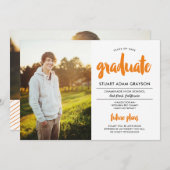 未来計画2写真卒業招待状 招待状 (正面/裏面)