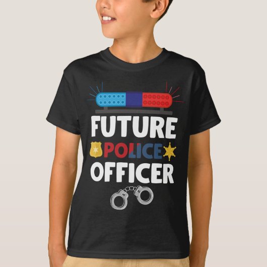 未来警察官の衣装警官キッド Tシャツ (正面)