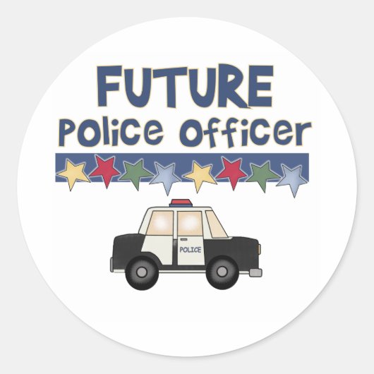 未来警察官 ラウンドシール (正面)