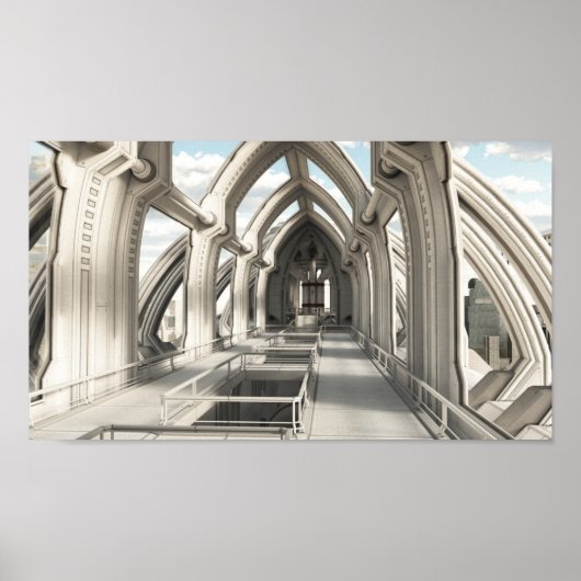 未来都市の中 ポスター (正面)