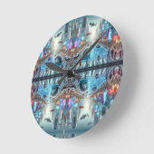 未来都市の壁時計 ラウンド壁時計 (傾斜)