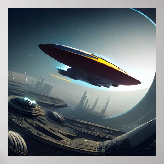 未来都市の宇宙船 ポスター (正面)