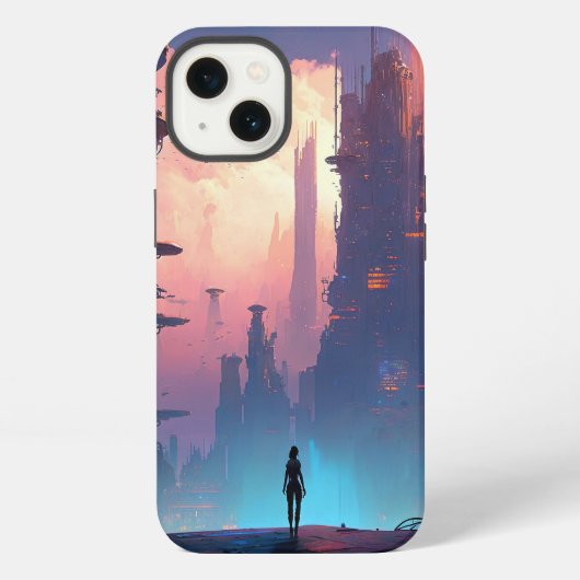 未来都市サイエンスフィクション iPhoneケース (裏面)
