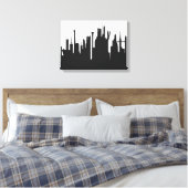 未来都市スカイライン キャンバスプリント (インサイチュ (寝室))