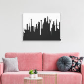 未来都市スカイライン キャンバスプリント (インサイチュ (リビング))