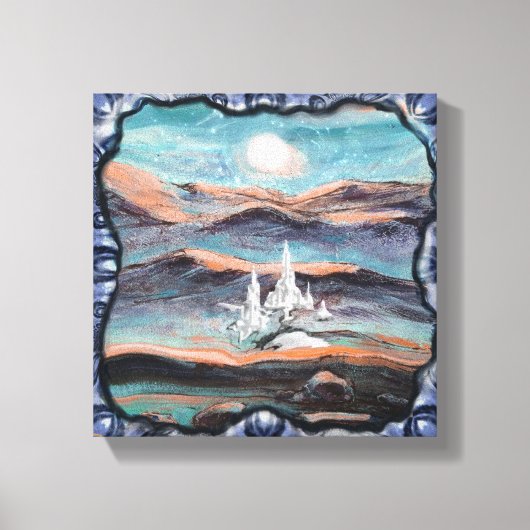 未来都市 キャンバスプリント (正面)