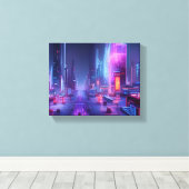 未来都市 キャンバスプリント (インサイチュ (ウッドフロア))
