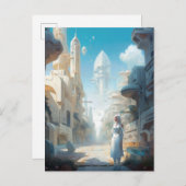 未来都市SFアート ポストカード (正面/裏面)