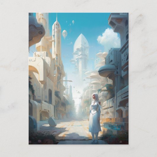 未来都市SFアート ポストカード (正面)