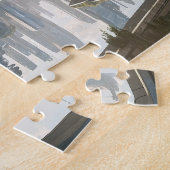 未来飛んでいるの都市の車。 ジグソーパズル (側面)