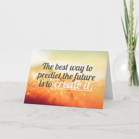 未来-やる気を起こさせるな引用文--を予測して下さい カード (正面)