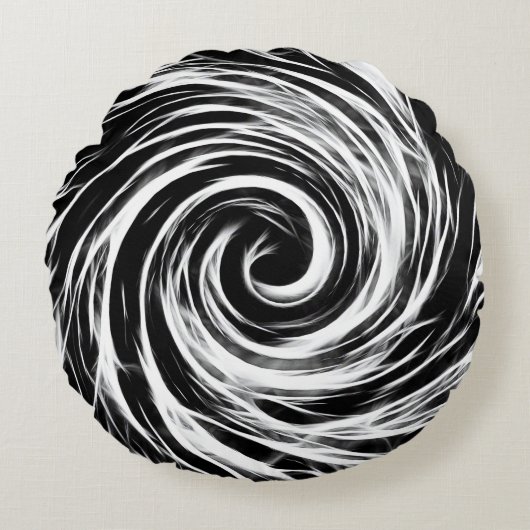 未来-ブラシをかけられたポリエステル円形の装飾用クッション(16") ラウンドクッション (正面)