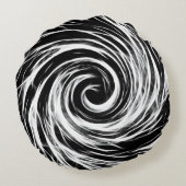 未来-ブラシをかけられたポリエステル円形の装飾用クッション(16") ラウンドクッション (裏面)