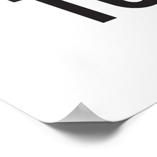 未来 – ホワイト感動的引用文ポスター ポスター (角)