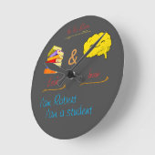 未来 ラウンド壁時計 (傾斜)