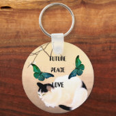 未来、平和、愛 キーホルダー (裏面)