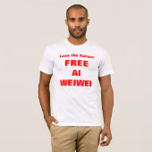 "未来-自由なAi Weiwei"のTシャツのワイシャツ--を愛して下さい Tシャツ (正面フル)