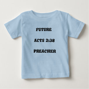 未来、行為の2:38、説教者 ベビーTシャツ