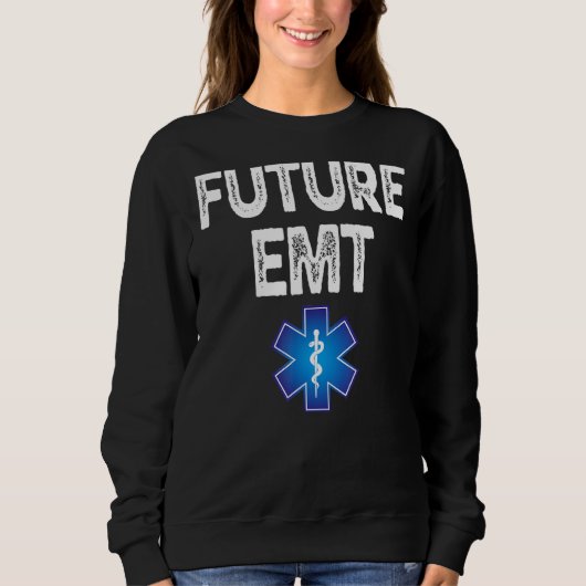 未来Emt学生卒業Ems MedicファーストResp スウェットシャツ (正面)