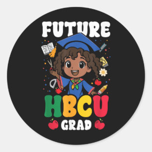 未来Hbcuグラードガールブラックヒストリーカレッジ卒業生 ラウンドシール