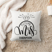未来MRS -婚約パーソナライズされた枕 クッション (ブランケット)