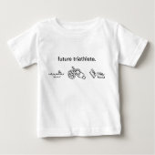 未来triathlete. ベビーTシャツ (正面)