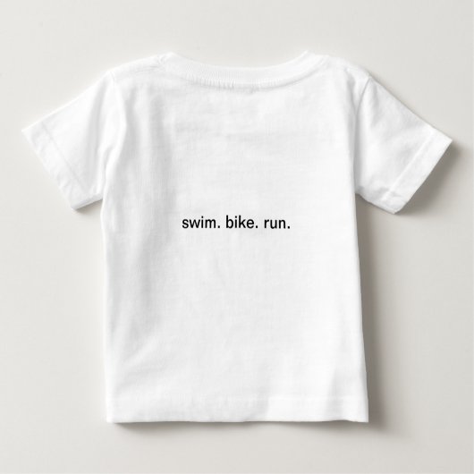未来triathlete. ベビーTシャツ (裏面)