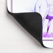 未決定(縁どエルクスケッチ/紫) マウスパッド (コーナー)