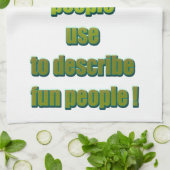 未熟でおもしろいな文字 キッチンタオル (折り畳み)