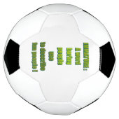 未熟でおもしろいな文字 サッカーボール (回転)