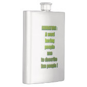 未熟でおもしろいな文字 フラスク (右)