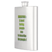 未熟でおもしろいな文字 フラスク (左)