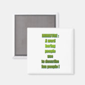 未熟でおもしろいな文字 マグネット (正面/裏面)