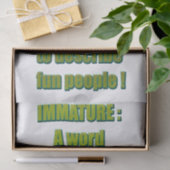 未熟でおもしろいな文字 薄葉紙 (ギフト)