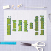 未熟でおもしろいな文字 薄葉紙 (クラフト)
