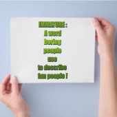 未熟で面白いテキスト チラシ (手)