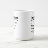 未熟な定義の面白いマグカップ コーヒーマグカップ (中央)