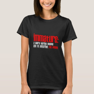 未熟な言葉で退屈な人々がおもしろいを表すのに使う Tシャツ