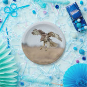 未熟な赤によって後につかれるタカの浮かぶこと ペーパープレート (パーティー)