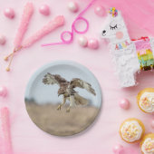 未熟な赤によって後につかれるタカの浮かぶこと ペーパープレート (パーティー)