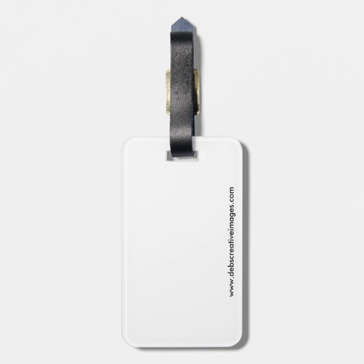 未熟な赤によって後につかれるタカの浮かぶこと ラゲッジタグ (裏面縦)