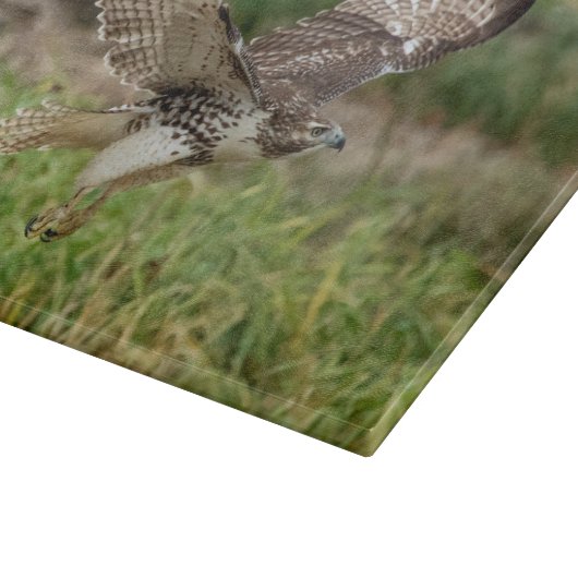 未熟な赤によって後につかれるタカ カッティングボード (角)