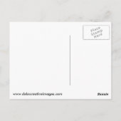 未熟な赤尾の鷹のホバリング ポストカード (裏面)